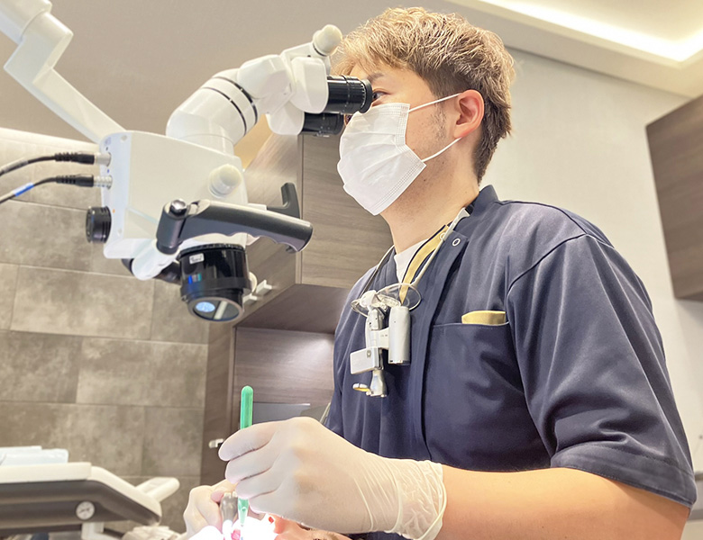 東十条の歯医者、医療法人社団医智会 Premium Dental Salon IKEIのマイクロスコープ精密治療